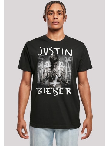 F4NT4STIC T-Shirt Justin Bieber Purpose Album Cover in schwarz