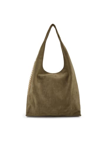 FREDs BRUDER Velvet Wild Schultertasche Leder 39 cm in khaki