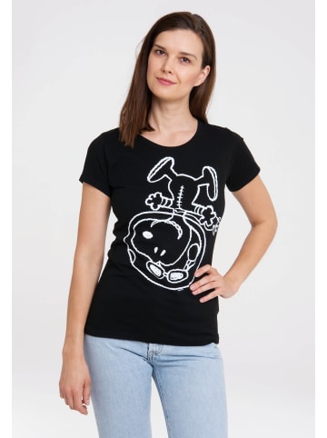 Logoshirt T-Shirt Snoopy - Astronaut in schwarz