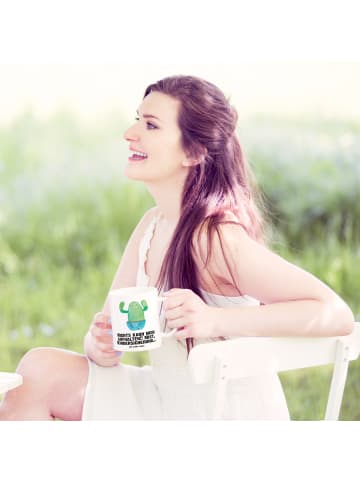 Mr. & Mrs. Panda Kaffeetasse Kaktus Happy mit Spruch in Weiß
