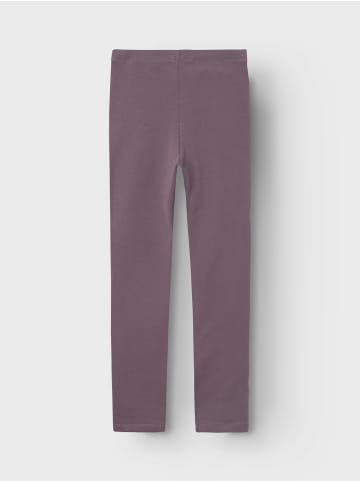 name it Leggings 2er-Set Regular Fit weich bequem Basic in Grau-Lila