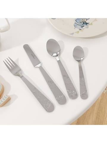 Villeroy & Boch 4er Set Kinderbesteck Walk like an Elephant in silber