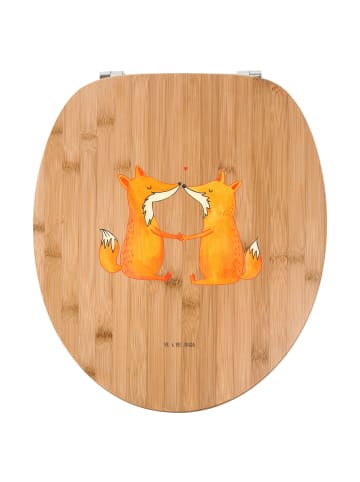 Mr. & Mrs. Panda Toilettendeckel Füchse Liebe ohne Spruch in Braun