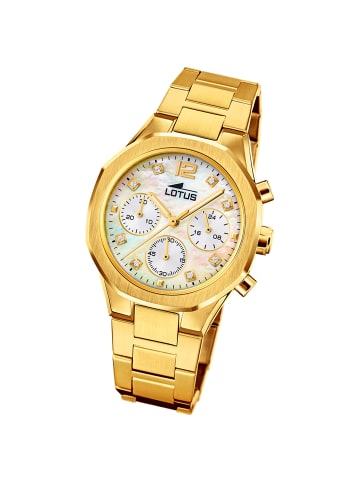 Lotus Chronograph-Armbanduhr Lotus Classic gold mittel (ca. 36,5mm)