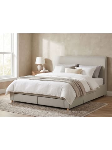 Beliani 6-tlg Doppelbett SOUTRIN in Beige