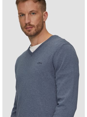 s.Oliver Strickpullover langarm in Blau