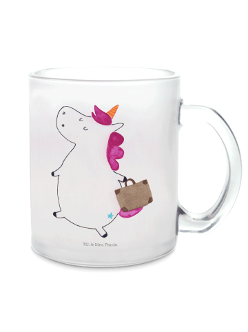 Mr. & Mrs. Panda Teetasse Einhorn Koffer ohne Spruch in Transparent
