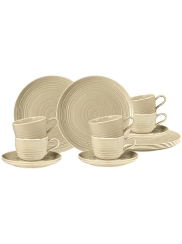 18-tlg. Kaffeeservice Terra in Sandbeige