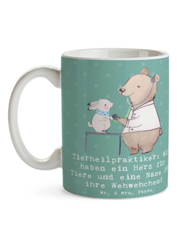 Mr. & Mrs. Panda Teetasse Tierheilpraktiker Herz mit Spruch in Meeresbrise