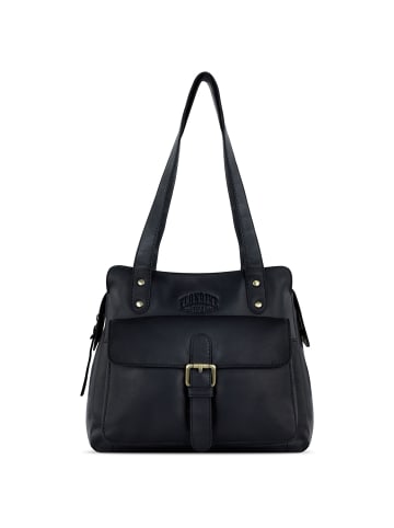 KLONDIKE 1896 Rush Zoe Schultertasche Leder 26 cm in schwarz