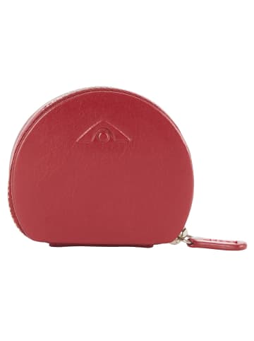 VLD VOi Leather Design Soft Ebony Münzbörse Leder 7 cm granat