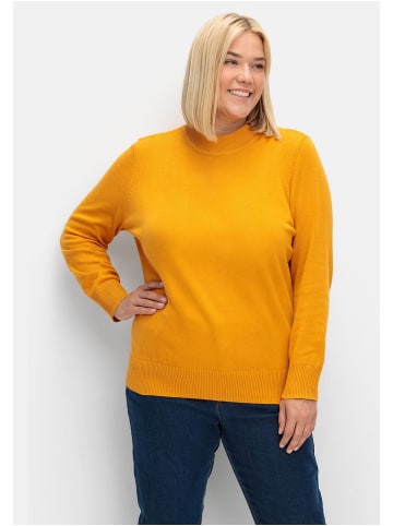 sheego Pullover in ocker