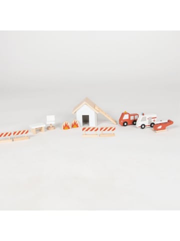 Pinolino 12-tlg. Feuerwache Ben mit Garage, in brown,red
