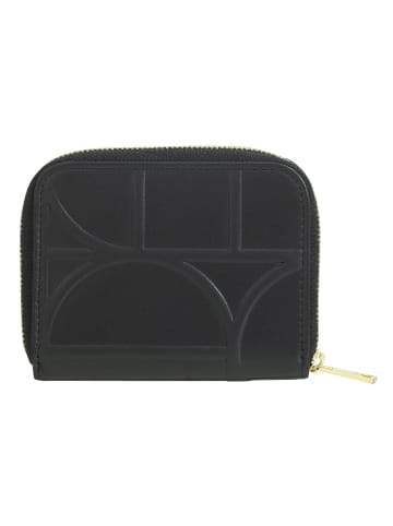 DuDu Up Geldbörse Leder 10 cm in black-nude