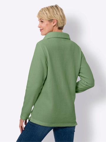 Sieh an! Fleece-Shirt in eucalyptus