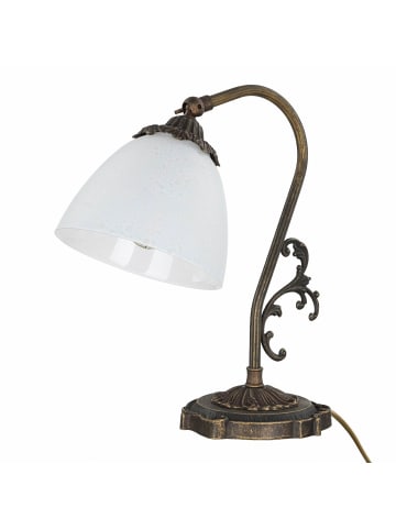 Licht-Erlebnisse Tischlampe (B)13 x (L)14 x (H)30 cm in Bronze Antik matt WeißBronze Antik matt Weiß