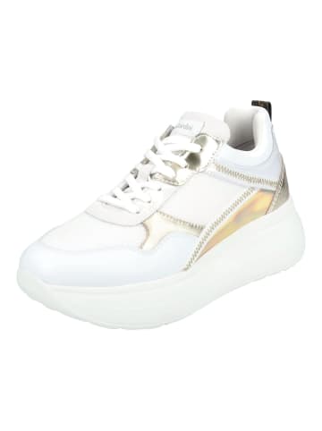 Nero Giardini Sneaker in Weiß/Gold