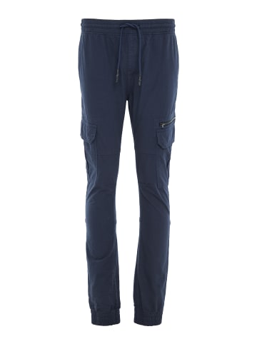 Threadbare Cargopants THB Trousers Eleven in blau-schwarz