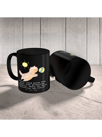 Mr. & Mrs. Panda Trinkbecher Volleyball Trainerin mit Spruch in Schwarz