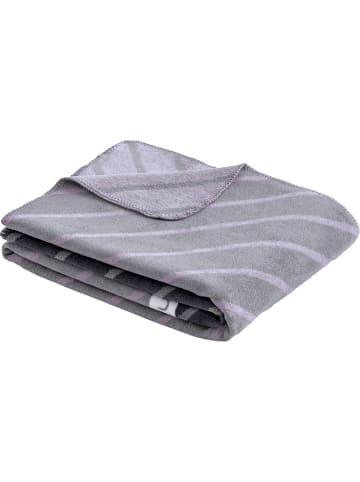 Bugatti Jacquard, Baumwollmischung Wohndecke in grau/beige