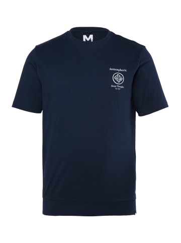 Men Plus Kurzarm T-Shirt in navy blau