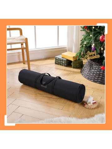 relaxdays 2 x Geschenkpapier Aufbewahrung in Schwarz - (H)79 x Ø 22 cm