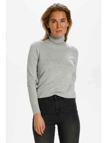 SAINT TROPEZ Rollkragen J2046, Classic fit in Pearl Grey Mel