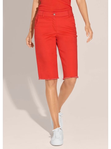 MADELEINE Bermuda mit Fransen in blutorange