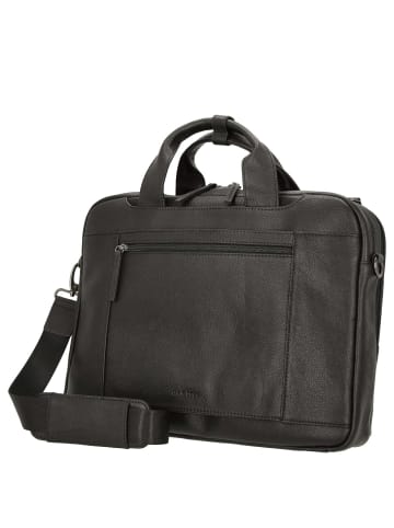 D&N Business Line - Aktentasche 40 cm Leder (black) in schwarz