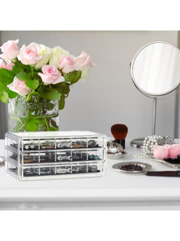 relaxdays Makeup Organizer in Transparent