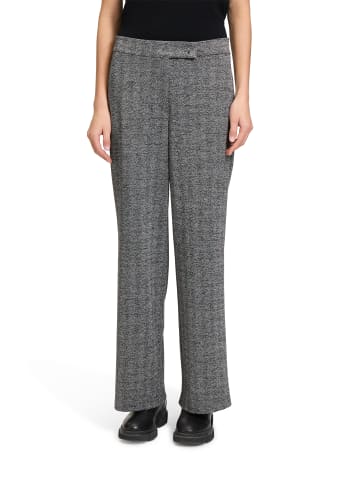 BETTY & CO Stoffhose mit Lurexfaden in Schwarz/Grau