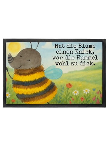 Mr. & Mrs. Panda Fußabtreter Hummel flauschig Design mit Spruch in Weiß