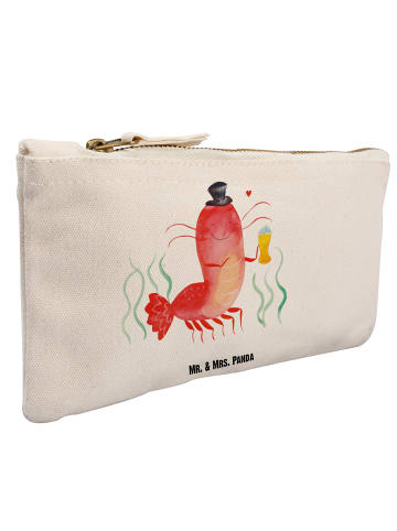Mr. & Mrs. Panda Schminktasche Hummer Weizen ohne Spruch in Weiß
