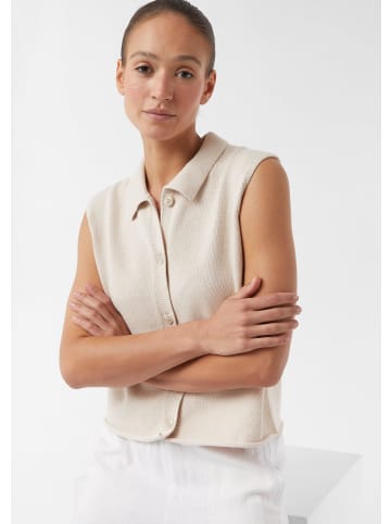comma CI Strickjacke ärmellos in Beige