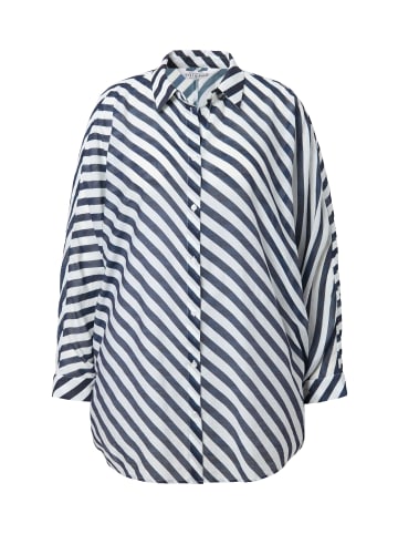 Studio Untold Hemdbluse in dunkel blau