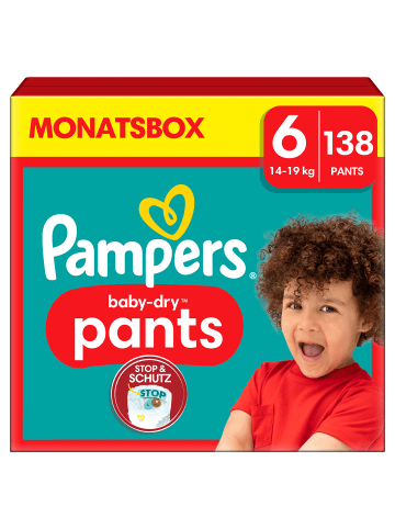 Pampers Pampers Baby-Dry Pants Größe 6, 138 Windeln, 14kg - 19kg