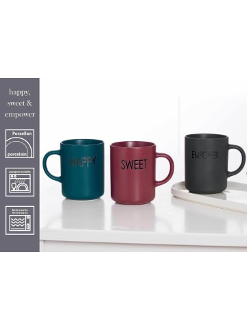 Ritzenhoff & Breker 4er Set Henkelbecher Empower 390 ml in grau