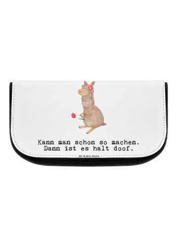 Mr. & Mrs. Panda NeZeichenssaire Alpaka Blume mit Spruch in Weiß