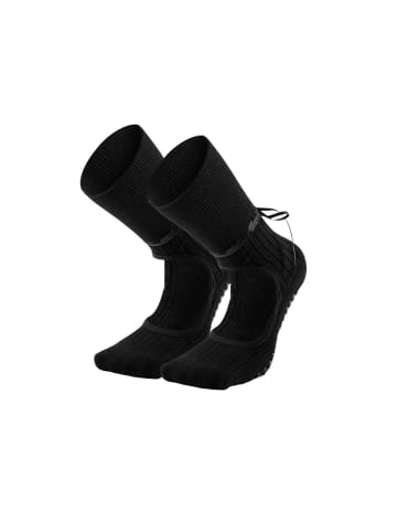 MUNADUNA 2er-Pack Ballet-/Yoga-/Pilates-Socken zum Binden in Schwarz