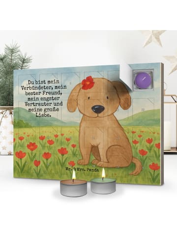 Mr. & Mrs. Panda Duftkerzen Adventskalender Hund Dame Design mit... in Weiß