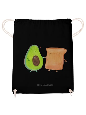 Mr. & Mrs. Panda Sportbeutel Avocado Toast ohne Spruch in Schwarz