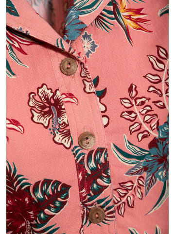 Queen Kerosin Queen Kerosin Hawaiibluse Hibiscus in rosa