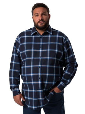 Men Plus Hemd in navy blau
