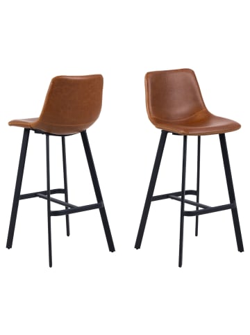 ebuy24 Barhocker Oregon Braun 2er Set