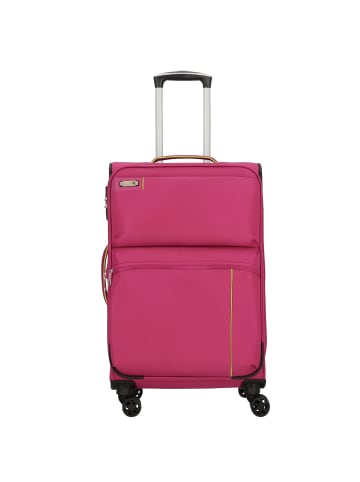 D&N Travel Line 6704 4-Rollen Trolley 65 cm in pink