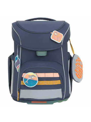 Lässig School Set Slim Unique - Schulranzen Set 7tlg. (Turquoise) in Navy