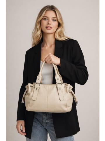 collezione alessandro Schultertasche " Bergamo " in beige