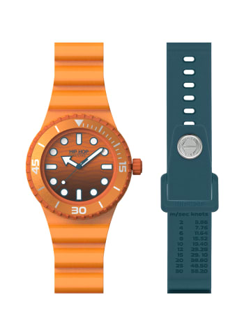 Hip Hop Analoguhr master orange