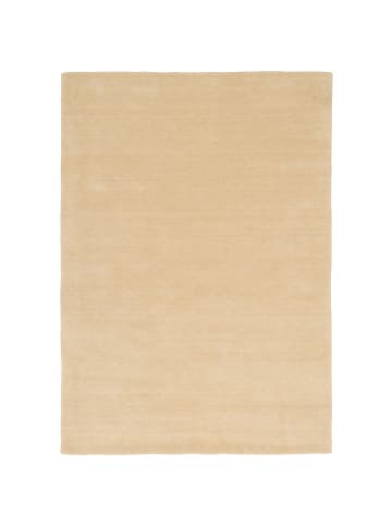 Pergamon Wolle Natur Teppich Gabbeh Maya Einfarbig in Creme