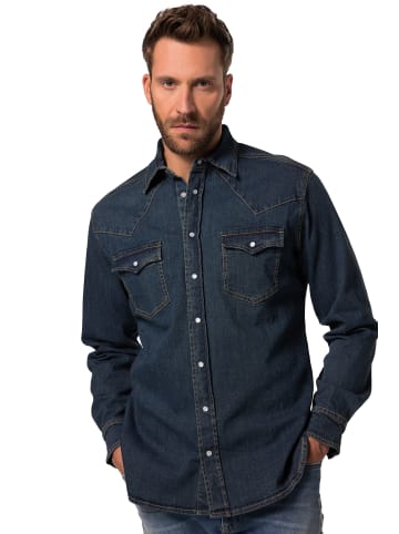 JP1880 Hemd in denimblau